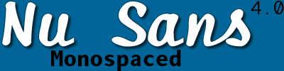 Nu Sans Monospaced 3.1